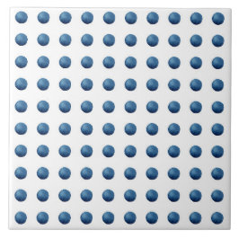 Blue watercolor dots tegeltje