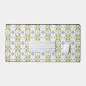 Blue Watercolor French Country Lemon (Clavier et souris)