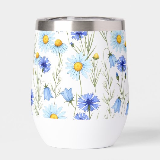 Blue Watercolor Wildflower (Arrière)