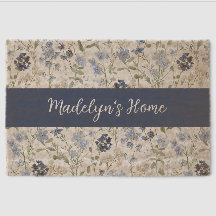 Blue Watercolor Wildflower Name