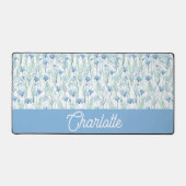 Blue watercolor wildflowers custom name (Recto)