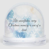 Blue Watercolor Winter Design (Arrière)