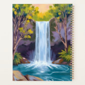 Blue Waterfall | Forest Landscape Nature Painting (Dos)