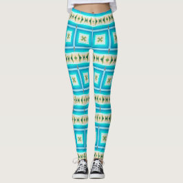 Blue Waters Beach Design Leggings