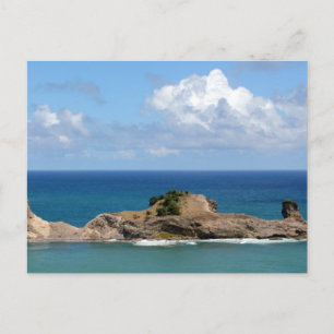 Blue Waters off Laborie, Saint Lucia Briefkaart