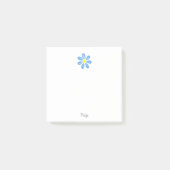 Blue Waterverf Daisy Post-it® Notes (Voorkant)