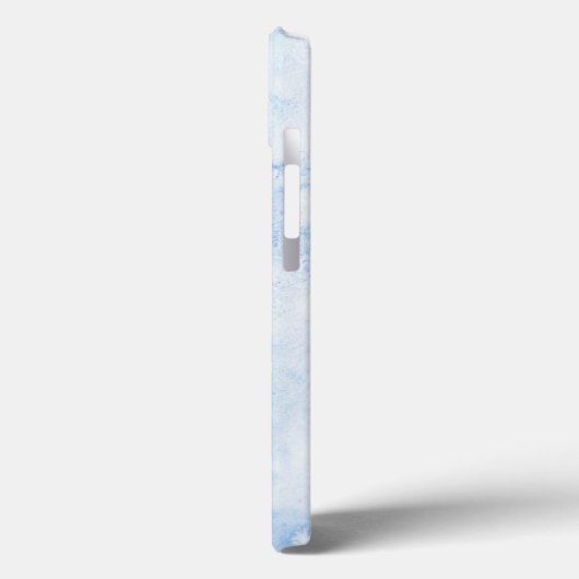 Blue Waterverf Elegant Case-Mate iPhone Case (Achterkant / Links)