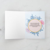 Blue Waterverf feliciteert oma Kaart (Binnen)