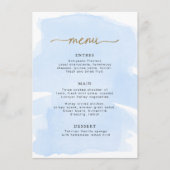 Blue Waterverf Gold Menu (Voorkant)