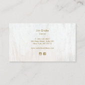 Blue Waterverf Ocean Wave Logo Visitekaartje (Achterkant)