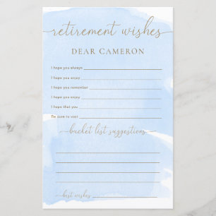 Blue Waterverf Pensioenwensen