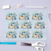 Blue Waterverf Pumpkin Herfst herfst Tissuepapier (Craft)