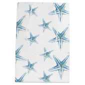 Blue Waterverf Starfish Medium Gift Bag Cadeauzakje (Achterkant)