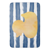 Blue Waterverf Yellow Duck Badmat (Voorkant Verticaal)