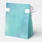 Blue Waterverf Zee Ocean Starfish Wedding Bedankdoosjes (Achterkant)