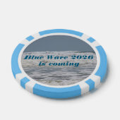 Blue Wave 2026 poker chips (Enkel)
