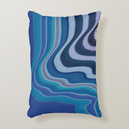 Blue Wave Accent Kussen (Voorkant(Verticaal))