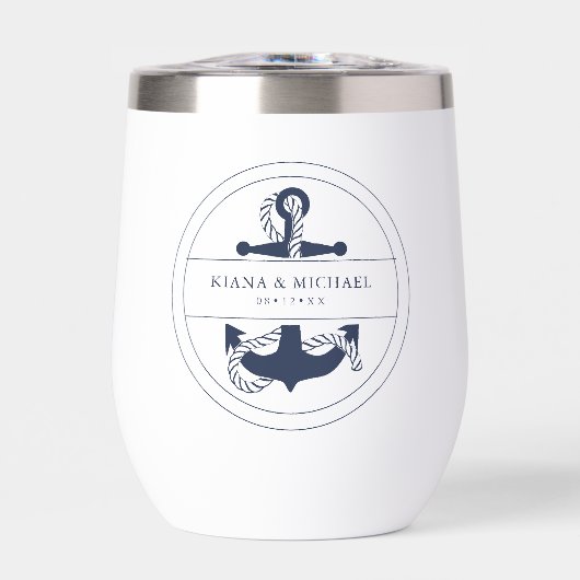 Blue Wave Ancre Mariage V2 Navy ID836 (Avant)