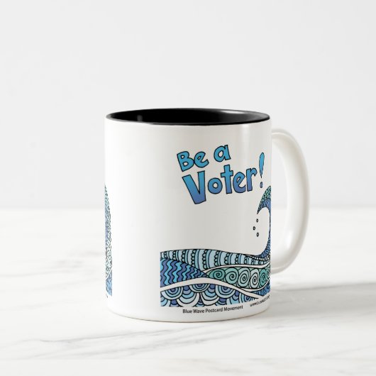 Blue Wave - Be a Voice Mug (Devant droit)