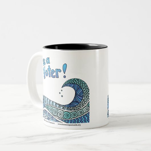 Blue Wave - Be a Voice Mug (Devant gauche)