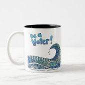 Blue Wave - Be a Voice Mug (Gauche)