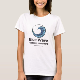 Blue Wave Briefkaart Movement T-shirt