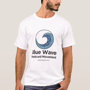 Blue Wave Briefkaart Movement T-shirt