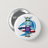 Blue Wave Button (Voorkant /achterkant)