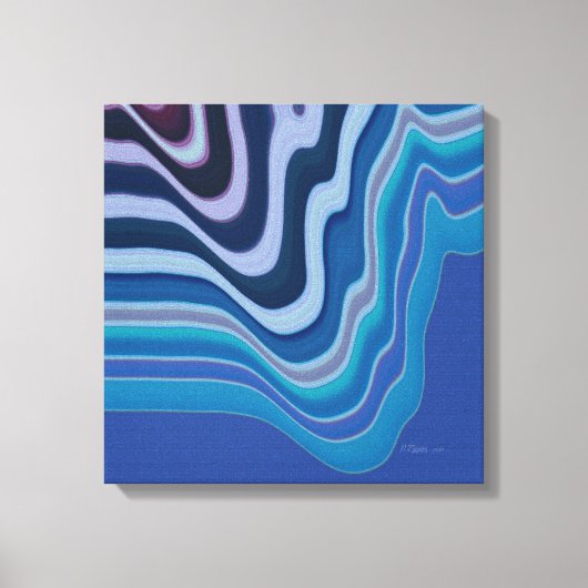 Blue Wave Canvas Afdruk (Voorkant)