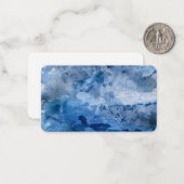 Blue Wave Card. Notitiekaartje (Voorkant / Achterkant in situ)