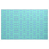 Blue Wave Diamond Geometric Print Pattern Fabric Stof (Fat Quarter)