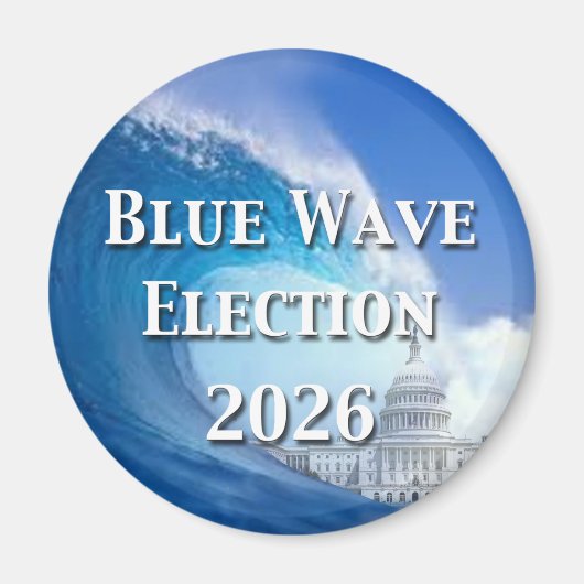 Blue Wave Election 2026 Magneet (Voorkant)
