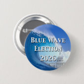 Blue Wave Election 2026 Ronde Button 5,7 Cm (Voorkant /achterkant)