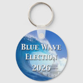 Blue Wave Election 2026 Sleutelhanger (Voorkant)