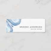 Blue Wave Geode Mini Visitekaartje (Voorkant)