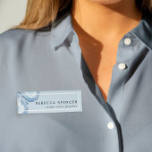 Blue Wave Geode Naambadge