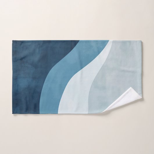 Blue Wave geometrisch Bad Handdoek (Handdoek)