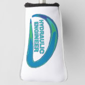 Blue Wave hydraulische ingenieur Golfheadcover (Draai 90)