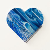 Blue Wave Love Notitieboek (Achterkant)