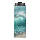  Blue Wave met Sparkles Thermosbeker (Voorkant)
