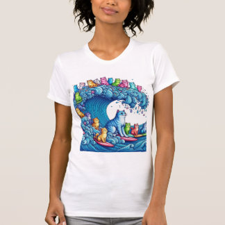 Blue Wave of Cat Ladies voor Kamala Harris T-Shirt