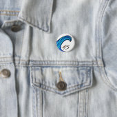 Blue Wave Over 45 Round Button (In situ)