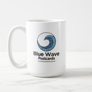Blue Wave Postcards - Klassieke mok, 325 ml Koffiemok