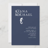 Blue Wave Seahorse Wedding Wht/Navy ID836 (Voorkant)