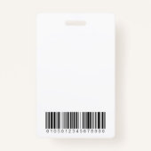 Blue Wave Style Foto-id Badge (Achterkant)