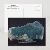 Blue Wavellite Arkansas Post Kantoor Briefkaart (Voorkant / Achterkant)