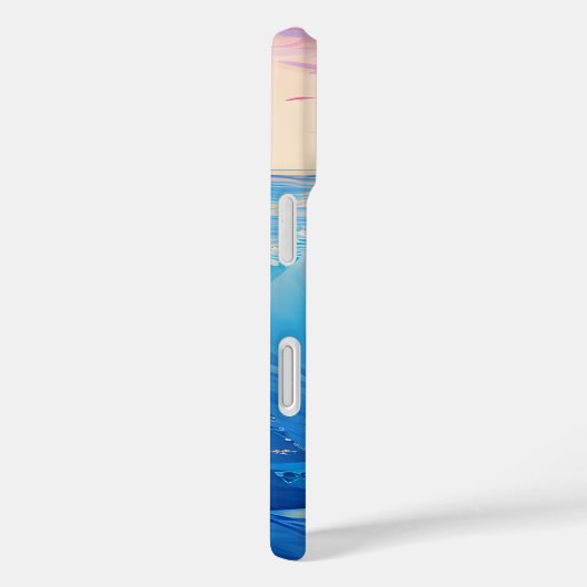 Blue Waves at Sunset iPhone / coque ipad (Verso / Droite)