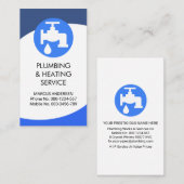 Blue Waves Curvature Plumbing Visitekaartje (Voorkant / Achterkant)