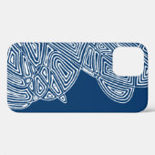 Blue Waves iPhone Case (Achterkant (horizontaal))
