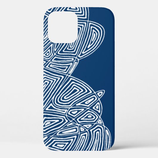 Blue Waves iPhone Case (Achterkant)